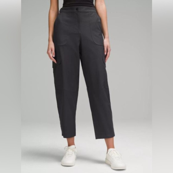 Lululemon Athletica Charcoal Cargo Pants - Picture 1 of 16